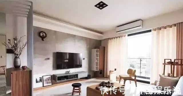 玄关|116平三居室，客厅装饰创意满满，电视背墙做法难得一见！