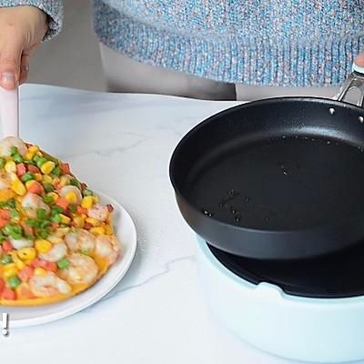 这道快速早餐 | 低脂鲜虾鸡蛋饼，分分钟光盘