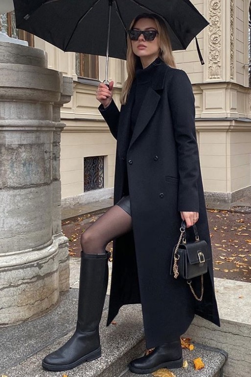 大衣 黑色大衣+基本款,美炸了!