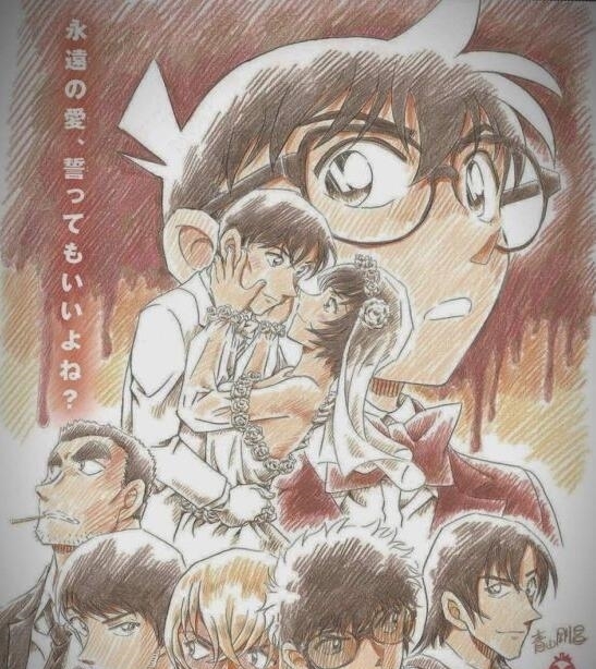 小姐姐|名侦探柯南:最新剧场版4月15日上映,谈了这么久的警察CP结婚了