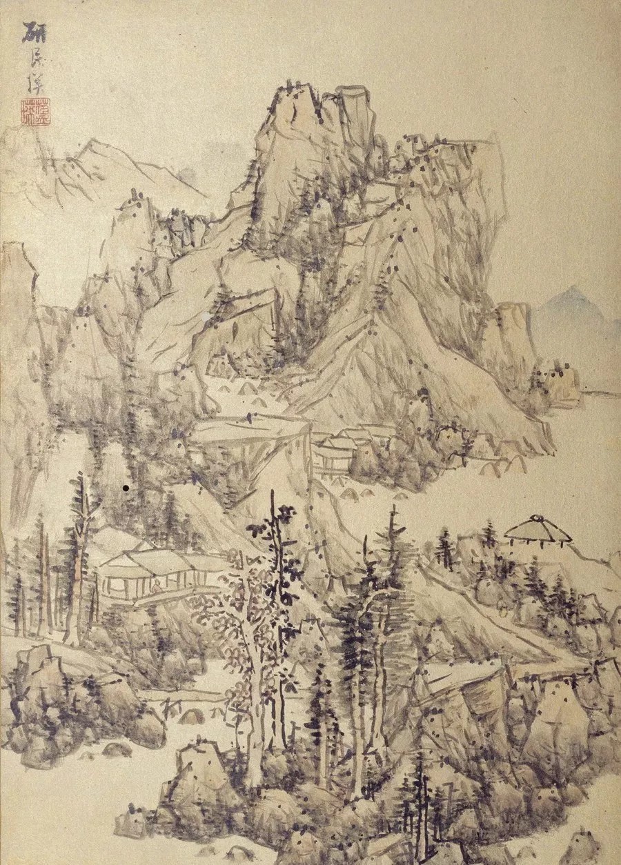 职业画家|他的老师是董其昌，学生是陈洪绶，开创著名的“武林画派”