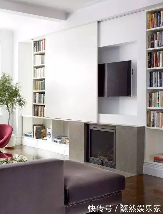 装修|电视背景墙的26种装修方式,从此不止电视+装饰柜!