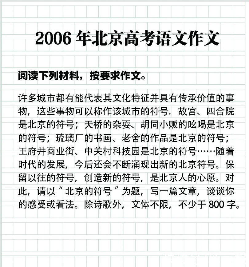 高考|一起来看！2006-2021年北京高考语文作文题目大盘点