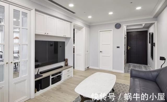 大理石|79㎡精致美寓莫兰迪色+简约,效果很高级