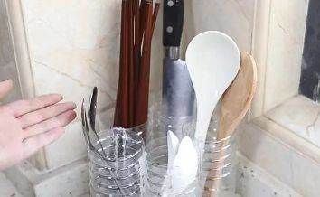 塑料瓶|把5个塑料瓶粘在一起,放进厨房超实用,10个人9个人都需要