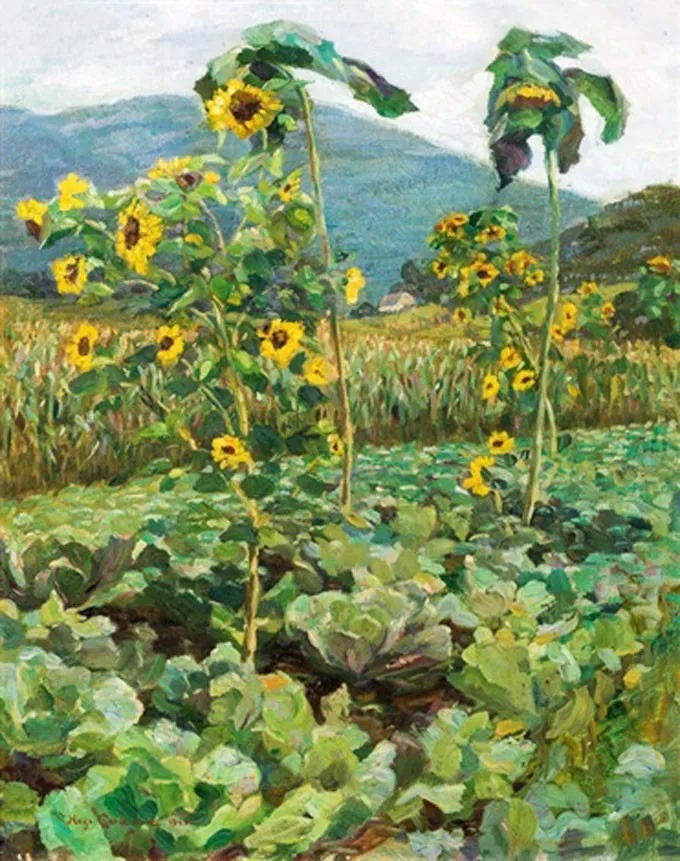 爱雨果!奥地利艺术大师,爱雨果·查勒蒙特的油画作品很清新自然!