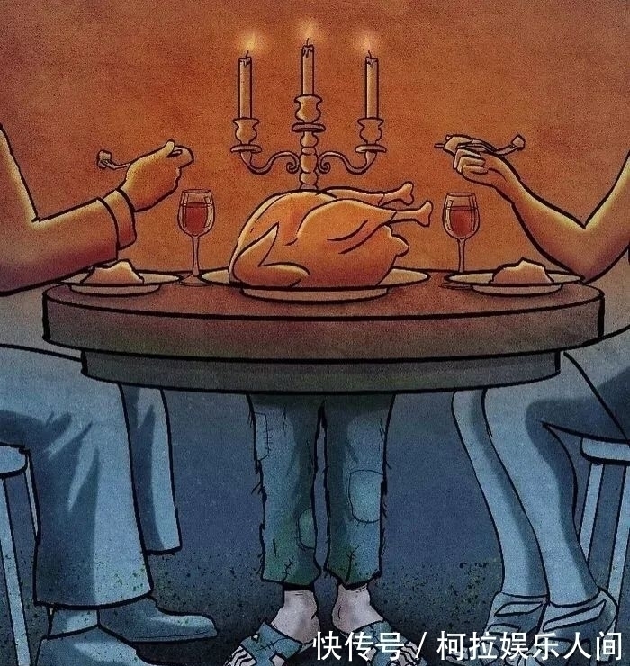 插画&40岁伊朗插画家,创作讽刺人性的插画,震撼众人