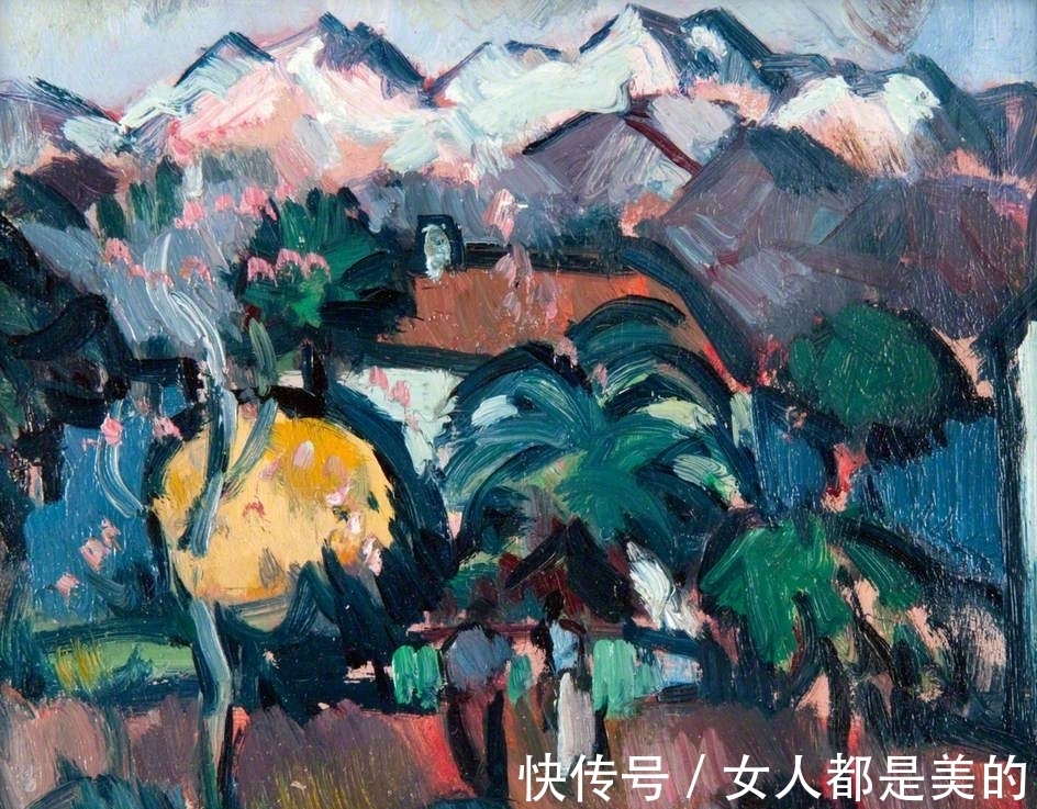 弗格森!他的油画风格多变,受野兽派启发,晚年成为苏格兰色彩大师