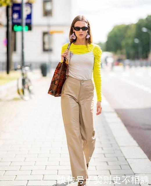 收起你的阔腿裤!今年流行穿的是卡其裤,洋气减龄又有气质!
