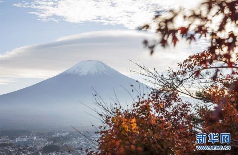 本山梨县拍|富士山秋景