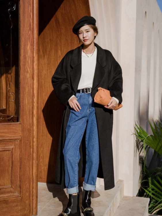 黑色大衣|“黑色大衣”烂大街?冬天学会这4套穿搭就够了,让你保暖又洋气