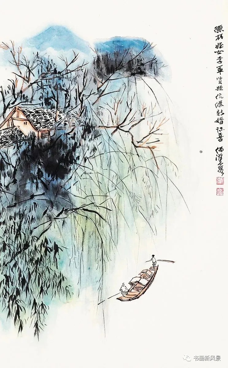 石鲁@不愧是大师!这小品画成了仙境!