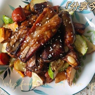 椒盐|这样的什锦时蔬烤肋排，保准你味蕾爆炸