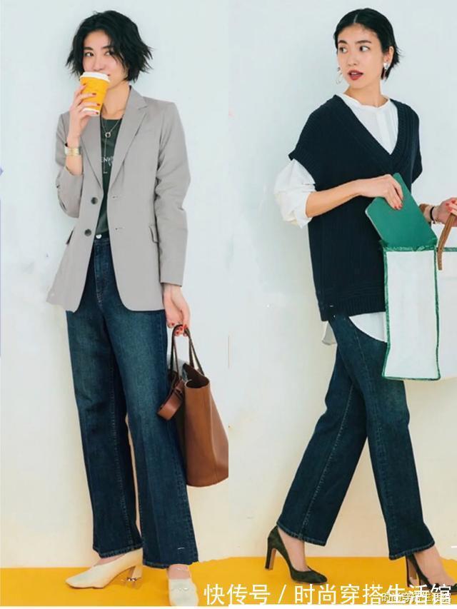 版型|裤子穿搭拒绝模板化,40、50岁女人秋天这样穿,遮肉显瘦还百搭