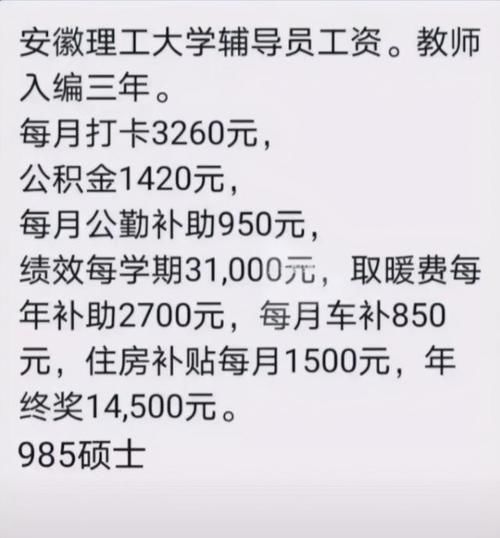 大学辅导员收入遭“曝光”，网友：难怪985硕士要去本科当导员