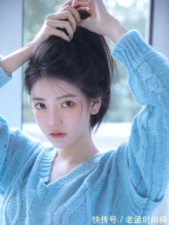 美女|清纯美女图集,漂亮的美女非常适合毛衣穿搭,优雅阳光的感觉