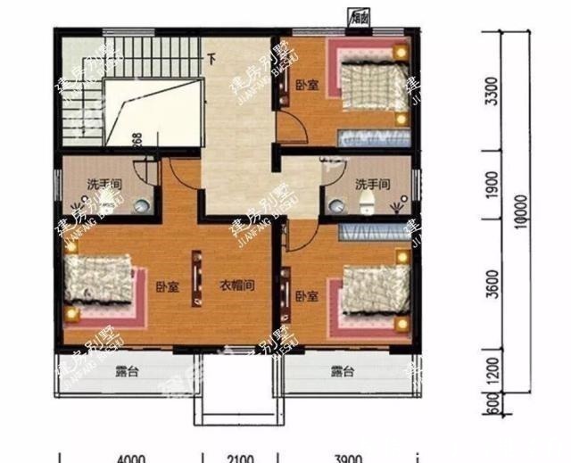 老家|两栋宽10米左右的别墅,造型简单布局实用,老家很多人建!