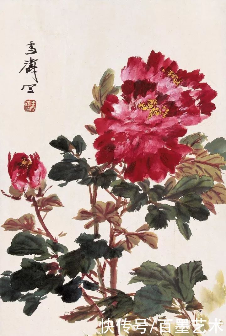 小写意|唯有牡丹真国色!小写意牡丹画150幅,美醉了