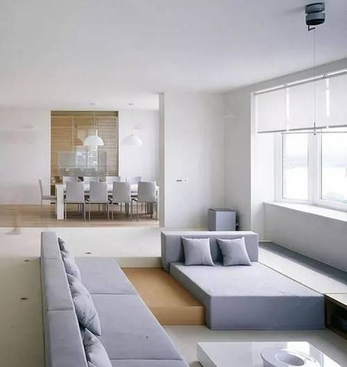 老公|老公坚持把客厅“下沉”45cm,完工太惊喜,沙发都不用买了