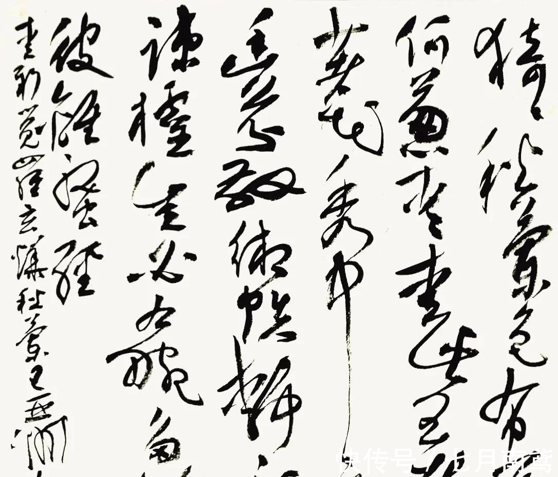 生拉硬@王亚洲的草书虽生拉硬拽,但质感很强,节奏跳跃,网友:野藤体