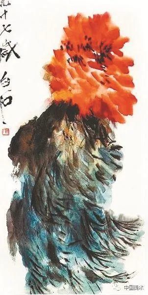  风中牡丹|齐白石画牡丹：大富贵