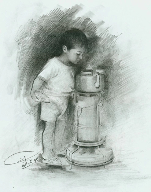 艺术家!伊朗艺术家莫提.Katouzian 素描作品欣赏