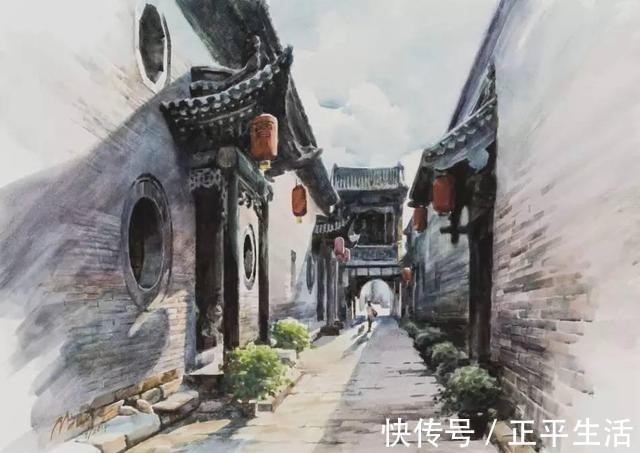 旅美$旅美水彩艺术家李民笔下的中国风景画!他用艺术诠释“家”的味道