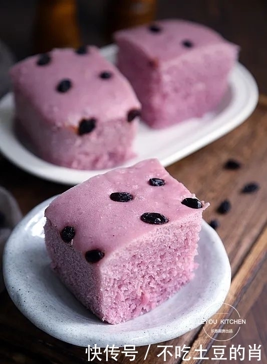 不用|不用揉面,搅搅面糊,蒸一块又松又软的发糕