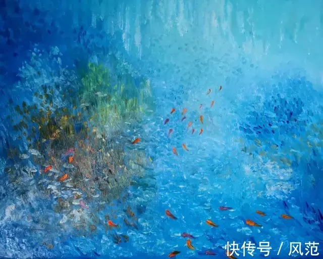 油画$仰山俯水——周萌油画作品欣赏