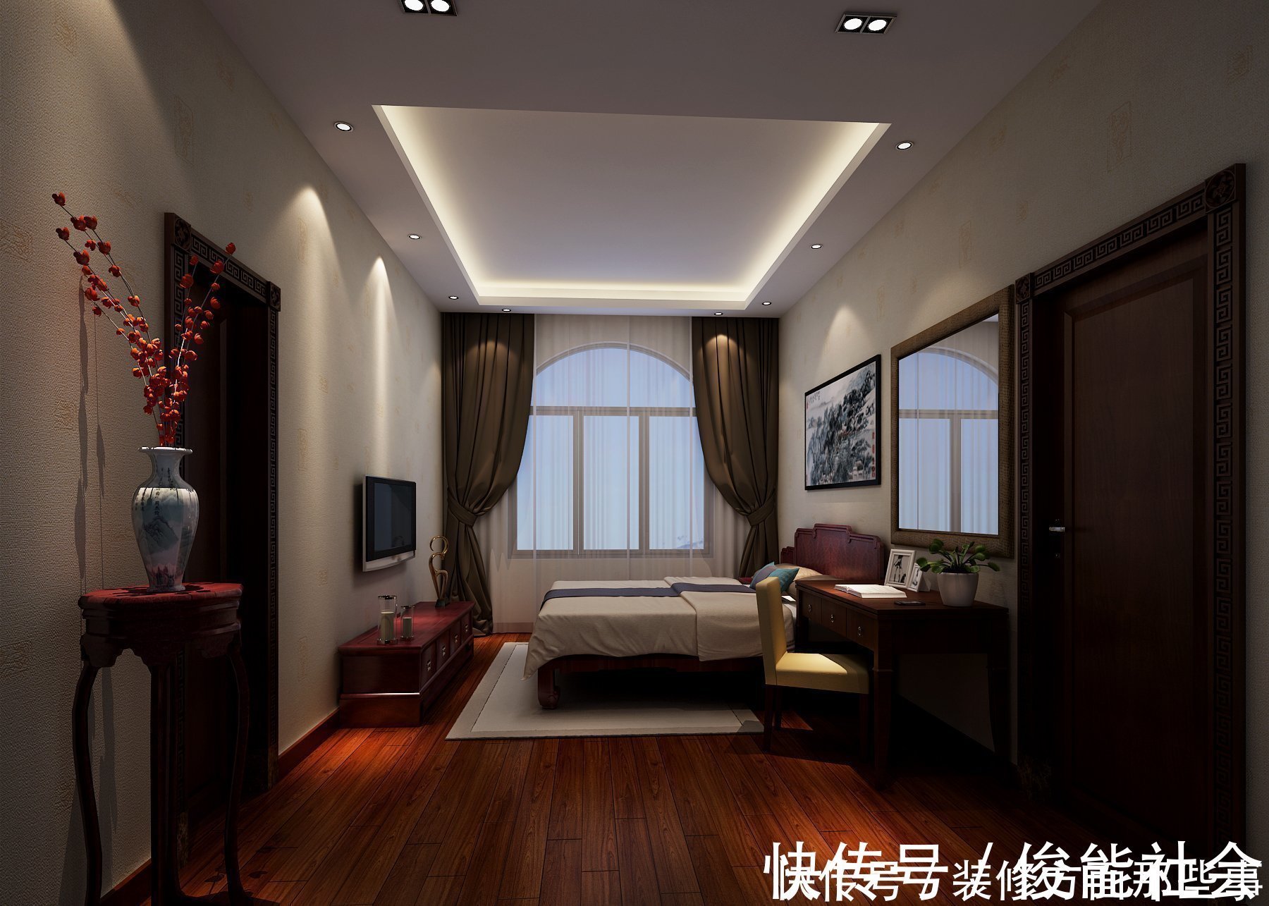 新中式|180平在新中式的基础上加入现代元素，让人全身心得彻底放松