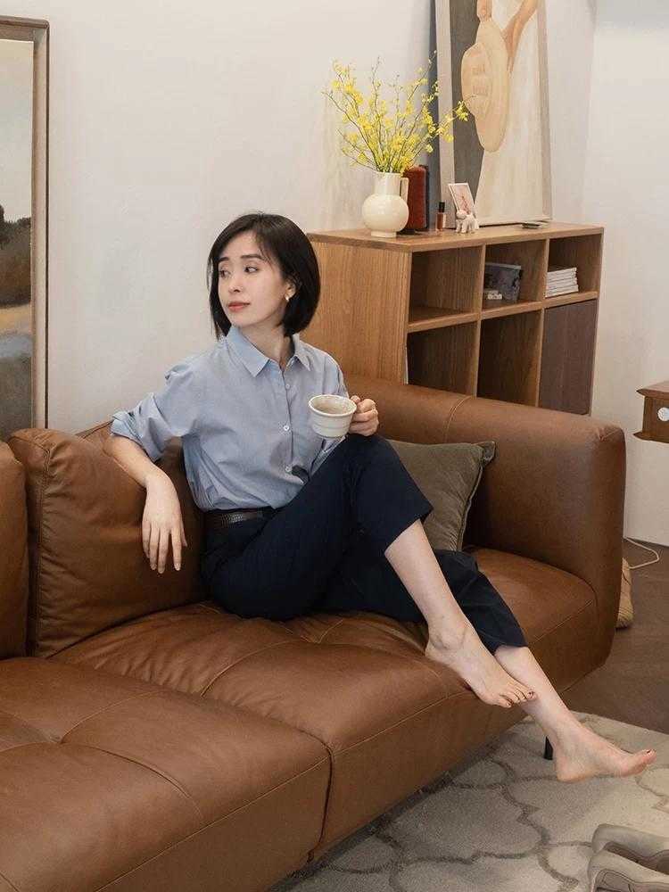 直筒裤|35+女性穿衣不要慌,学会这3套搭配,再也不怕没有苗条身形了