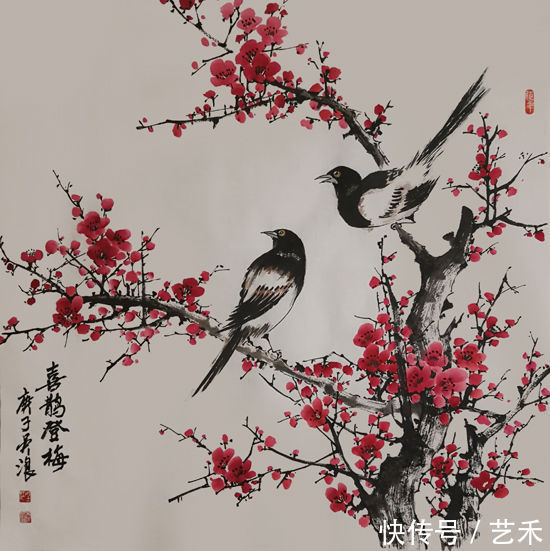  笔下|清心养眼多情趣---著名写意花鸟画家吴浪