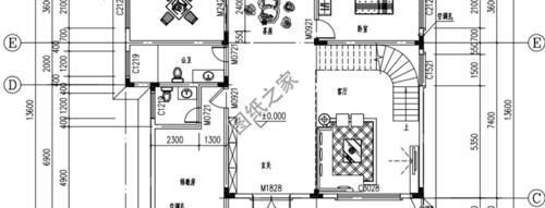 客厅|三款大开间三层别墅设计图，空间居住舒适感满满，与众不同的设计