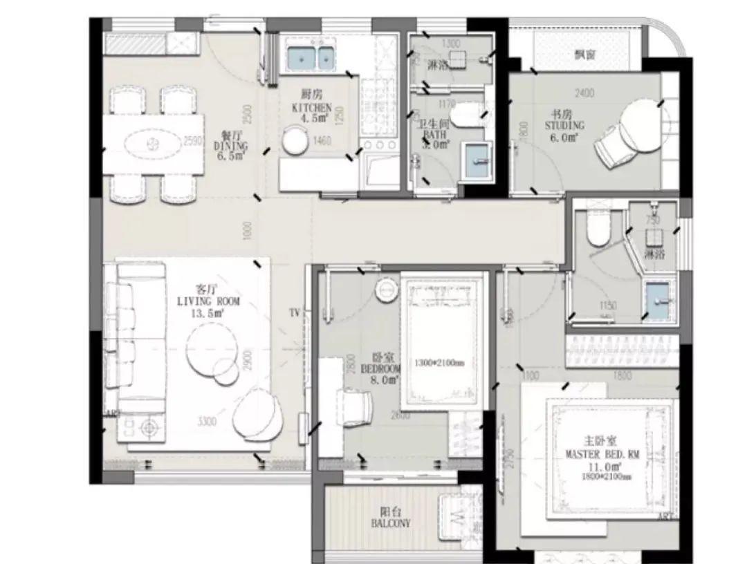 背景墙|67平米小户型,一进屋就被吸引,全屋色调太漂亮舒服了,让人放松