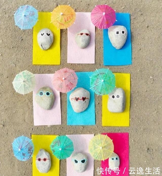 彩纸!捡些石头回家,再也不为手工课作业愁附5个DIY石头彩绘教程