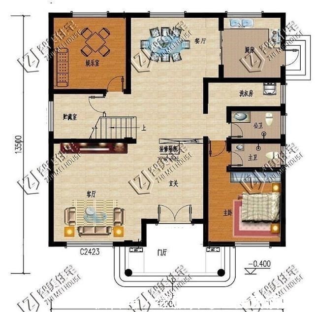 户型|宽12米上下的农村别墅,全身都是优点,造价还蛮低!