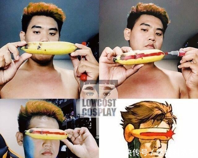 “香蕉”成为COS工具,看到最后好想成为那根香蕉呀,好成熟
