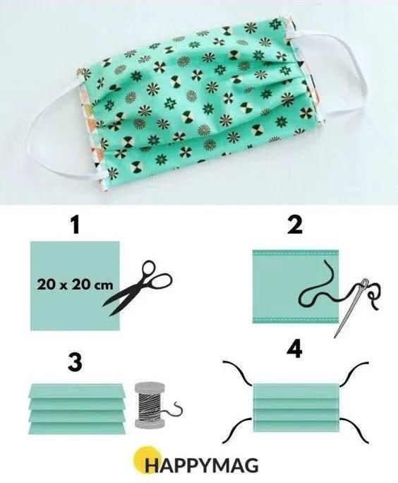 家里那么多的碎花布，不如自己动手做几个口罩，颜值高又好用！（附教程）