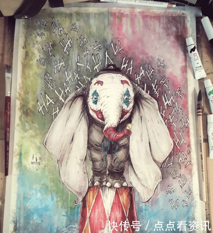 阿拉丁等全球大热角色,在这位插画师笔下,成为了毁人梦想的素材