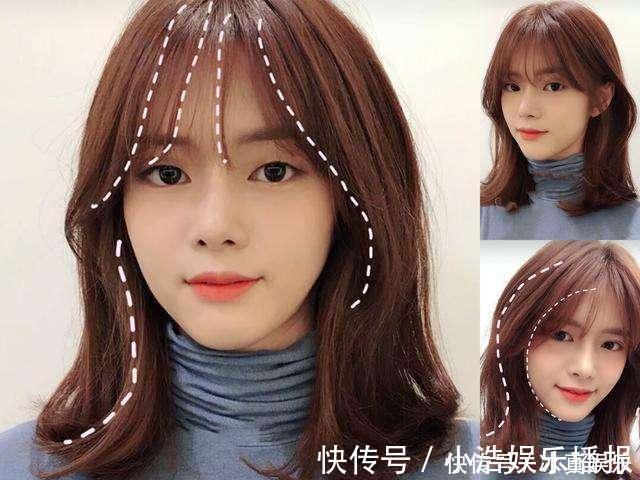 法式刘海 “发际线”高的女人,别扎马尾辫了!试试3种“减龄发”,太洋气