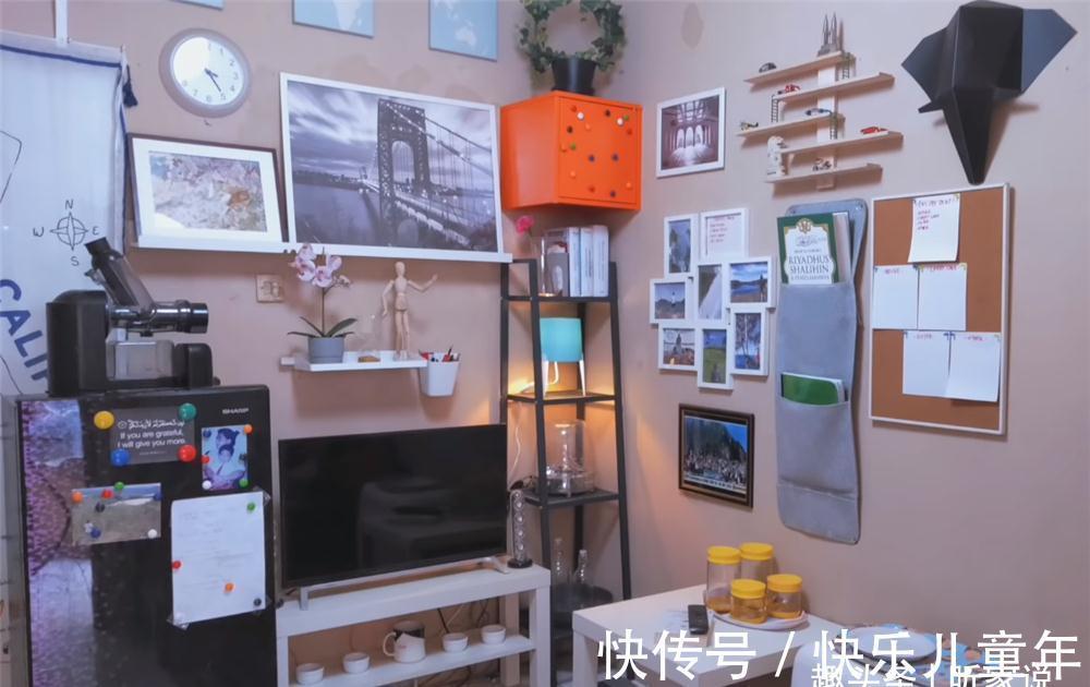 蜗居|33岁的他蜗居16㎡小家,打造一室一厅的独居小窝,网友:苦中作乐