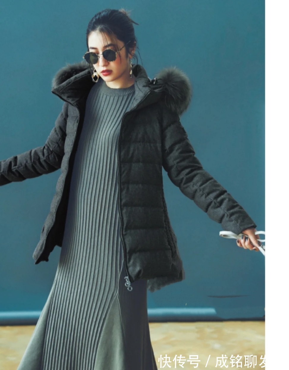 裤装|适合四十多岁女人的羽绒服穿搭,不臃肿不显胖,保暖时尚两不误