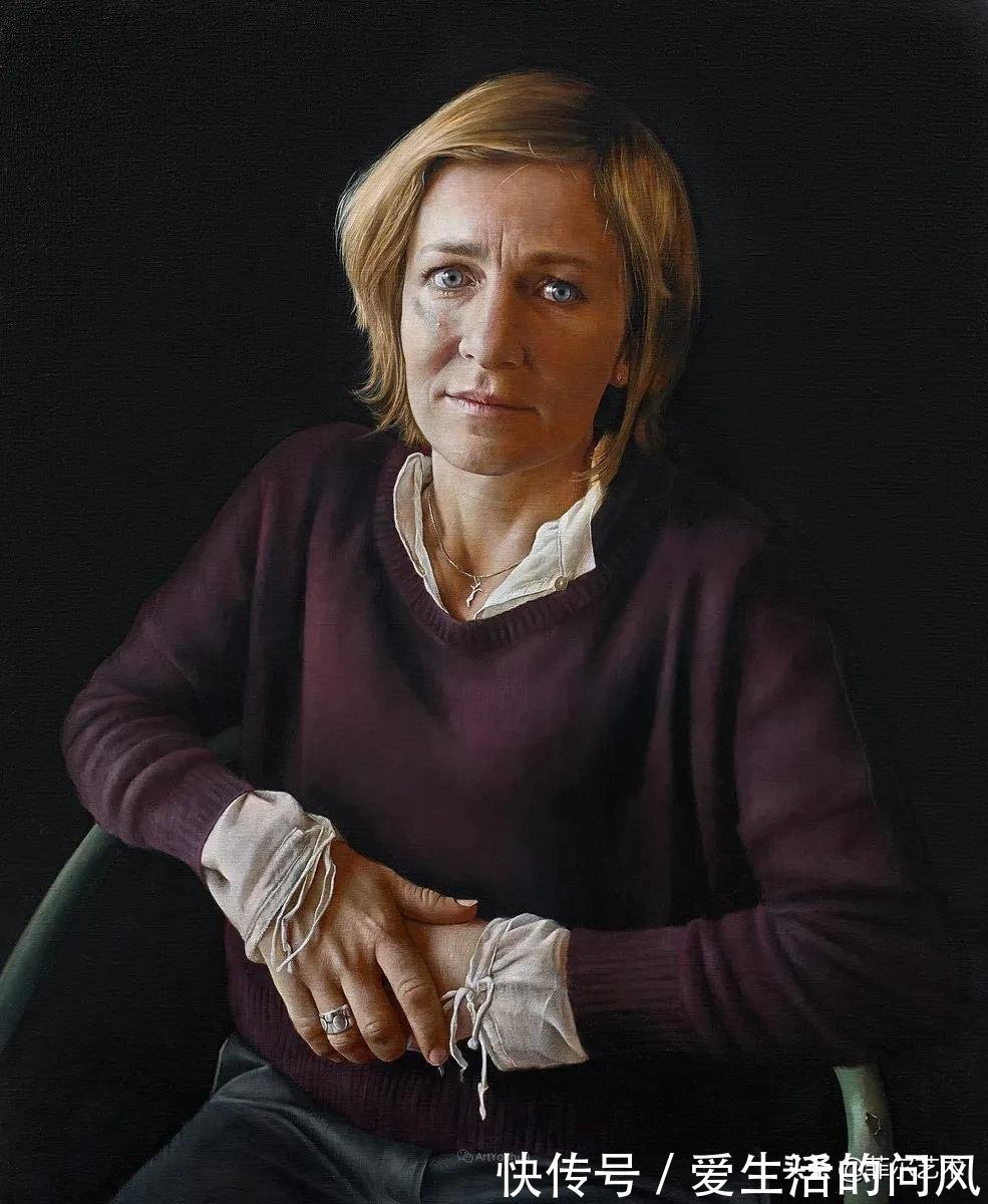 安妮·@法国画家安妮·罗达超高清、超写实人物油画作品欣赏