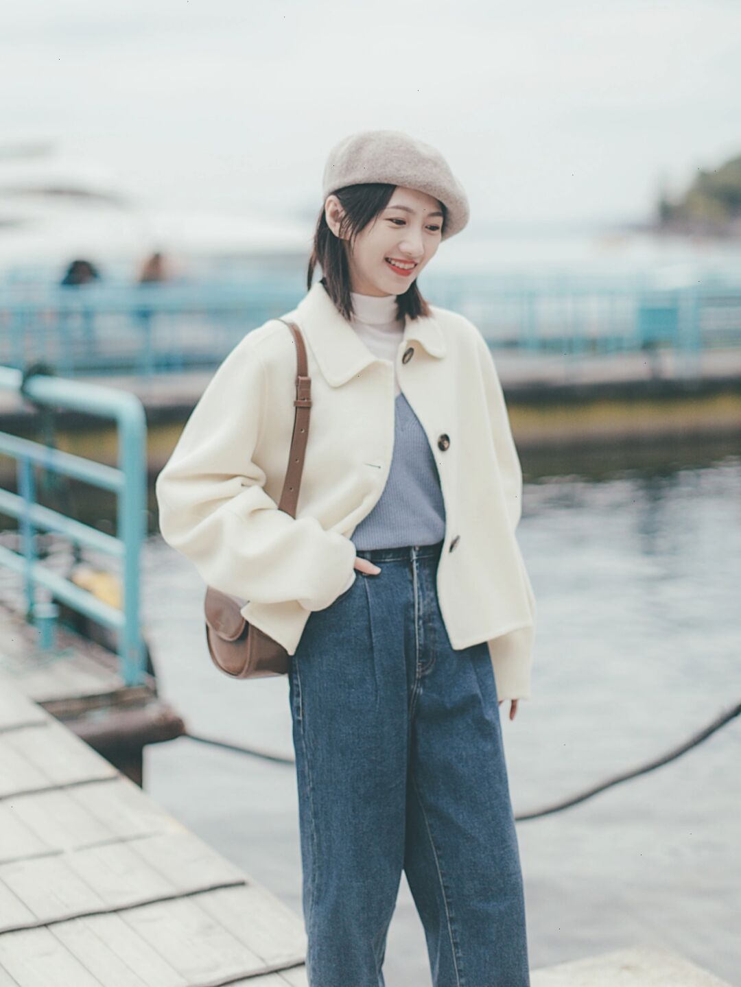 羊羔毛|入冬后,加绒裤又火了,贴身暖和又舒适,保暖又有气质