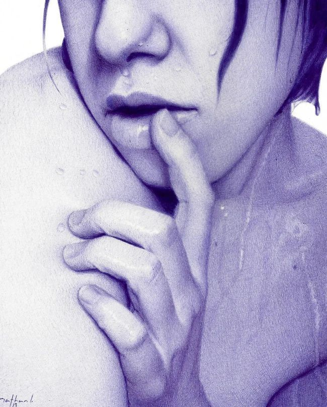 艺术@大神级的圆珠笔画:艺术家纳森·洛伦扎纳的作品