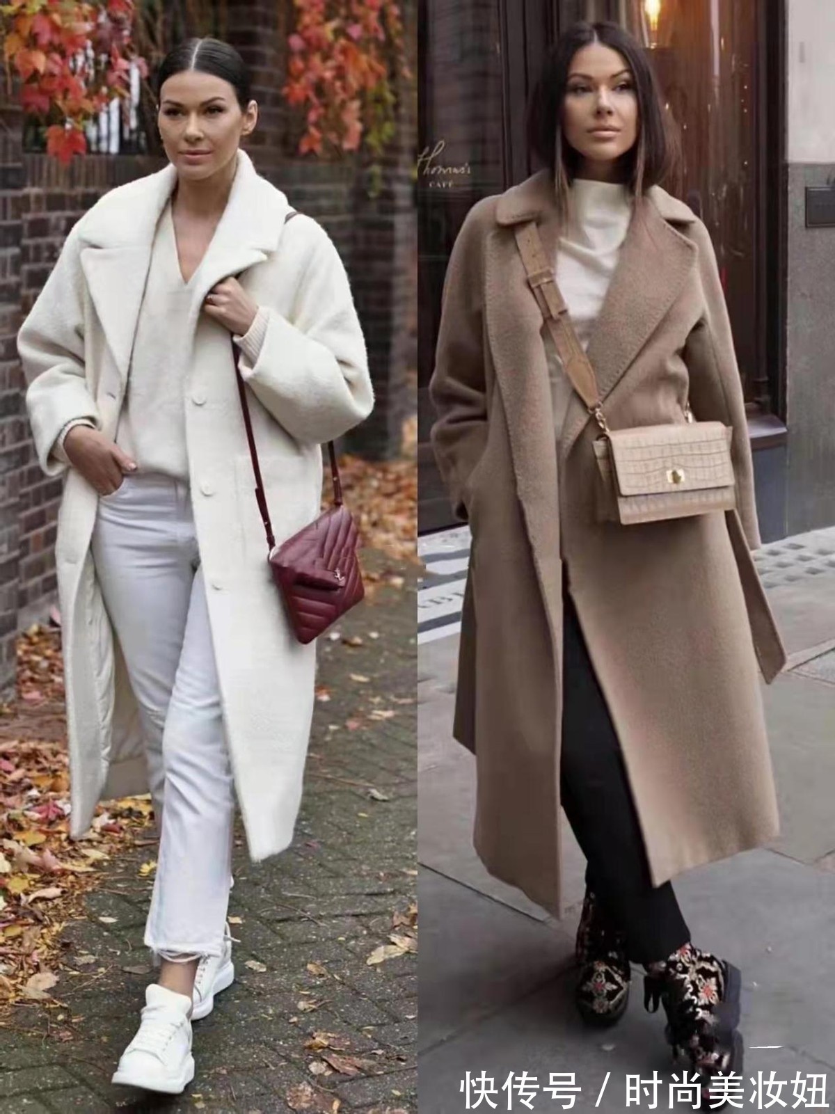 版型 40岁中年女人的大衣就该这样穿,简单高级又显气质,照穿就对了