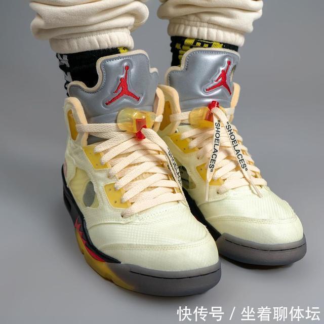 这鞋氧化可真黄!流川枫OFF-WHITE x AJ5上脚照香吗
