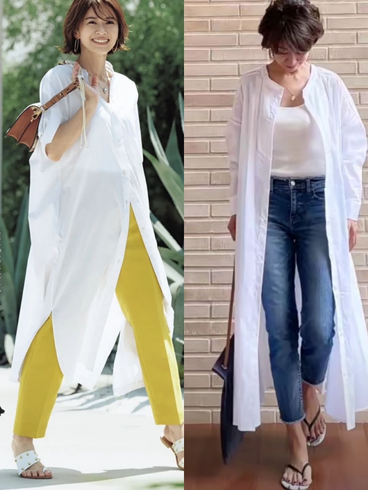 夏季|夏季衬衫“穿长不穿短”，藏肉舒适不挑人就算了，搭对了还很优雅