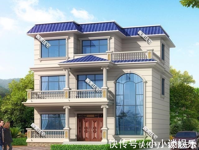 酒席|12×10.5米平顶三层别墅,超大客厅设计,摆个十桌酒席足够!