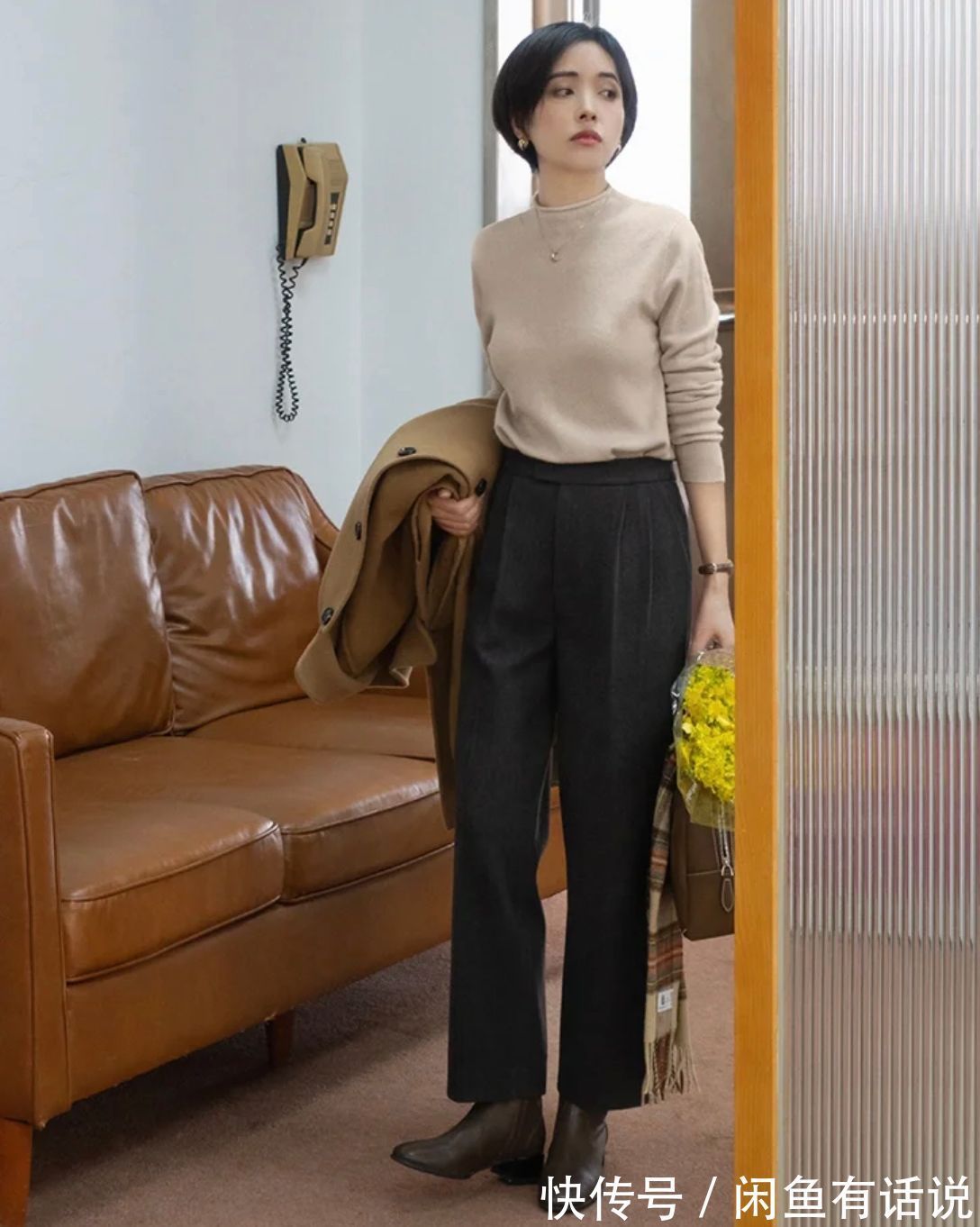 毛衣|女人40岁后不必刻意扮嫩,用“无龄感”穿搭打败年龄感,很高级
